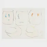 Untitled drawing (Cylinder and Baskets) by Dale Chihuly, sold Sep 2019