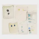 Untitled early drawing (Cylinders) by Dale Chihuly, sold Sep 2019