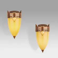 Pair of Owl sconces by Dan Dailey, sold Sep 2019