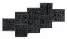 Louise Nevelson, Night Zag VI, 1966, painted wood construction