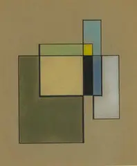 untitled by Sidney Gordin, 1944, crayon and graphite on paper, sold May 2002
