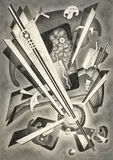 John O'Neil, Explosion, 1942, graphite on paper