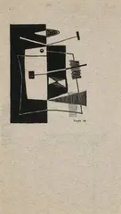Robert Bruce Tague, Design for Auction Annoucement, 1949, screenprint