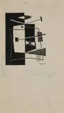 Robert Bruce Tague, Design for Auction Annoucement, 1949, screenprint