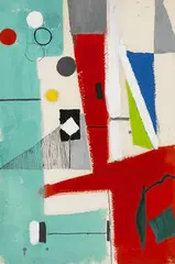 Robert Bruce Tague, abstraction, 1956, oil on paper