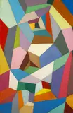 Arthur Lavinger, untitled (abstraction), 1955, oil on Masonite