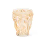 René Lalique, A Post-War 'Bacchantes' Vase, design introduced in 1927, clear glass, press-moulded, frosted and polished with sepia staining