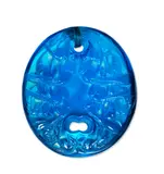 A Pre-War 'Guêpes' Pendant, design introduced in 1920 by René Lalique, electric blue glass, press-moulded, frosted and polished, Marcilhac no, sold Aug 2020