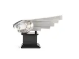 Scott Seary, A Modern Model of a Chrysler Building Gargoyle, 21st Century, wood clad in burnished aluminium, and raised on an ebonised plinth