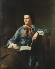 Rba James Hayllar, Portrait of the artist's wife, oil on canvas