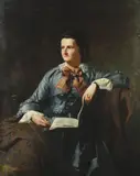 Rba James Hayllar, Portrait of the artist's wife, oil on canvas