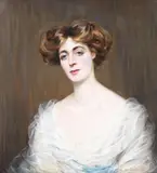 Hester Walker, Portrait of a young woman, oil on canvas