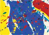 Sam Francis, Ohne Titel, 1964, Acryl auf Karton (Postkarte)