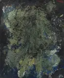 Armando, Peinture criminelle, 1957, Öl und Sand auf Hartfaser