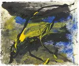 Emil Schumacher, GG-4/1996, 1996, Mischtechnik auf handgeschöpftem Papier