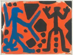 A. R. Penck, Sendero luminosos I, Acryl auf Leinwand