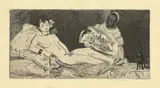 Edouard Manet, Olympia (Published plate), 1867, Radierung und Aquatinta auf Bütten