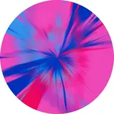 Beautiful, Perfectly Clear, Beautifully Tinted, Soft And Gladsome Heaven Painting by Damien Hirst, 2023, Giclee-Druck auf Leinwand. Durchmesser: 100 cm (39 ⅜ in.), sold May 2024