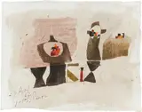 29. April 62 M by Julius Heinrich Bissier, 1962, Eiöltempera auf Leinwand, sold May 2024