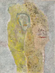 Gerhard Altenbourg, Die lachende Maske des Melancholikers, 1962, Öl auf Leinwand