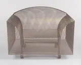 Shiro Kuramata, How High the Moon, 1986, Steel mesh finished with chrome
