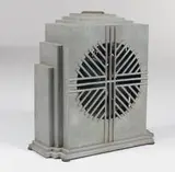 Machine Age, Electric heater, c. 1930, Cast aluminum