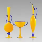 Dante Marioni, Yellow and Blue Trio