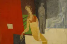 White Square by Paul Wieghardt, c.1949, oil on canvas, sold May 2002