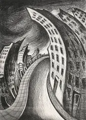Leon Bibel, Windy City, 1937, lithograph