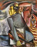 Leon Bibel, Home of the Free, 1938, oil on canvas
