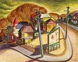 Leon Bibel, American Way, 1939, oil on canvas