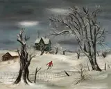 Aaron Bohrod, untitled (Snow Scene)