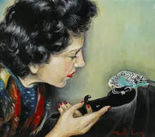 Willi Lang, untitled, oil on board