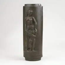 lamp base by Concetta Scaravaglione, 1930s, bronze, sold May 2002
