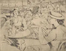 Bernard Gussow, Building the Third Avenue EL, oil on canvas