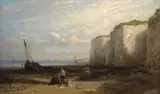 Alfred H. Vickers, Repairing the nets, oil on canvas