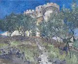 Llano-Florez, El Castillo, oil on canvas