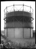 Bernd und Hilla Becher, Gasbehälter. 1965 / Zeche Hannover, Bochum-Hordel, Ruhrgebiet