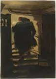 Heinrich Zille, Freier auf der Treppe