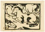Franz Marc, Ruhende Pferde