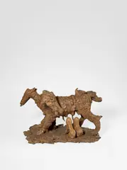 Dr. Pounddaddy by Jonathan Meese, 2007, Bronze mit bräunlicher Patina, sold Dec 2017