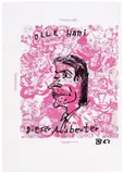 Martin Kippenberger, Ohne Titel (OLLE HATTI), 1983, Filzstift über Siebdruck auf Folie, auf Aluplatte aufgezogen