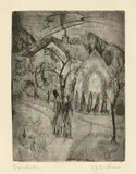 Ernst Ludwig Kirchner, Park Königstein, 1916, Radierung auf Velin