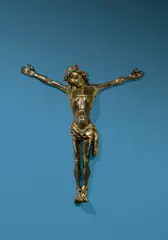 Niederländisch, Corpus Christi. Um 1460, Bronzeguss (Hohlguss), Reste der ursprünglichen Vergoldung