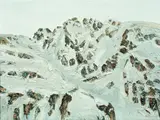 Ralph Fleck, Alpenstück 25/III, 1989, Öl auf Leinwand