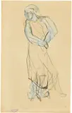 Auguste Rodin, Femme drapée dans un mouvement de danse