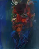 Christos by Rainer Fetting, 1988, Öl auf Leinwand, sold Jun 2018