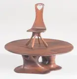 Jocko Johnson, Miniature table and chair, Executed c. 1976