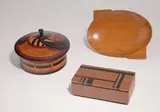 Joseph Wooddell, Wood box with two European wood objects (3), Executed c. 1935-1970