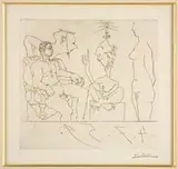 Pablo Picasso, Scene aux Quatre Personnages, 1959, Etching